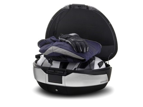 Kufer centralny ze stelażem, płytą i oparciem na dwa kaski Shad 48l Piaggio MP3 125/500 SPORT BUSINESS 14-17