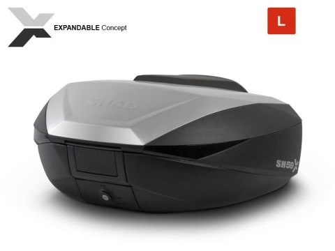 Kufer centralny na dwa kaski ze stelażem i płytą montażową Shad 59l Suzuki GSR 750 2011-2017 Kufer centralny na dwa kaski ze stelażem i płytą montażową Shad 59l Suzuki GSR 750 2011-2017