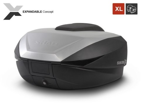 Kufer centralny na dwa kaski ze stelażem i płytą montażową Shad 59l Suzuki GSR 750 2011-2017 Kufer centralny na dwa kaski ze stelażem i płytą montażową Shad 59l Suzuki GSR 750 2011-2017