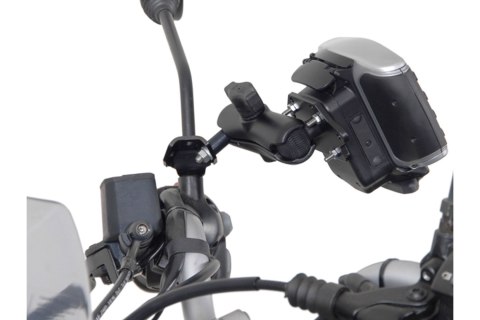 UCHWYT KULOWY GPS NA LUSTERKO MOTOCYKLA SW-MOTECH BLACK