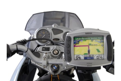 UCHWYT KULOWY GPS NA LUSTERKO MOTOCYKLA SW-MOTECH BLACK